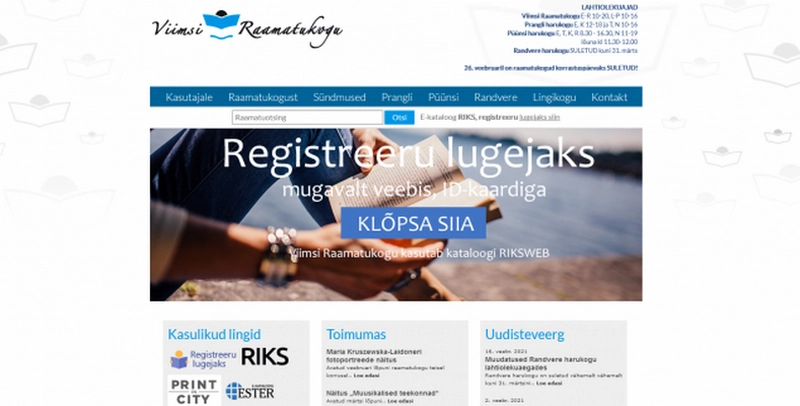 �ks koduleht, mitu alamsektsiooni