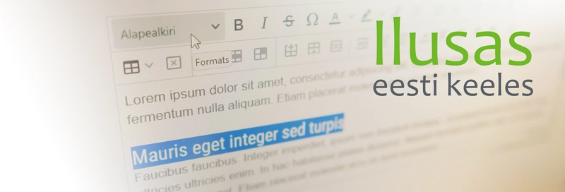 Toimeta livimsalt - veebilehe tekstiredaktoriga