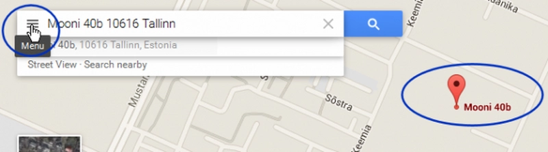 Google kaardi lisamine lehele