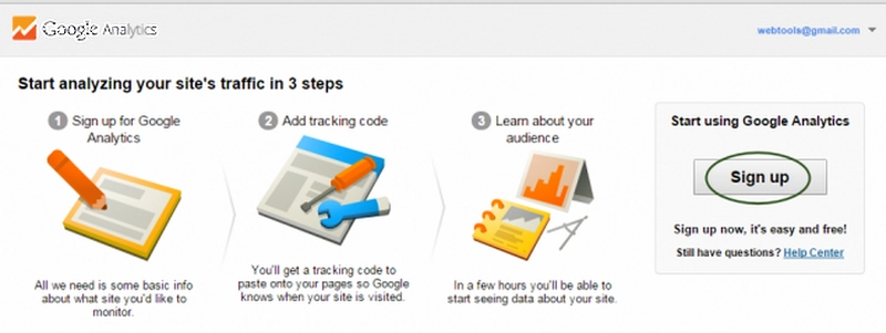 Liida Google Analytics enda kodulehega