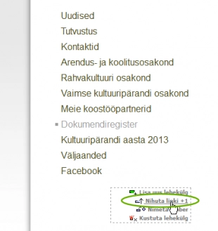 Muuda linkide jrjekorda mens