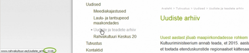 Leheklje lingi mberpaigutamine