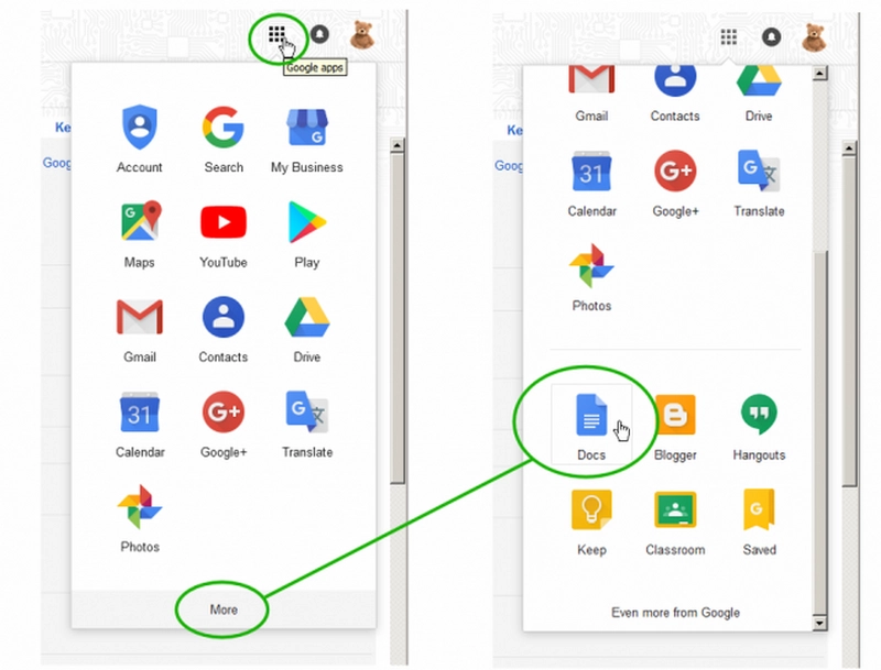 Google Docs - keprane abimees