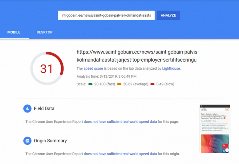 ks kontsern, kaks erinevat veebikvaliteeti
