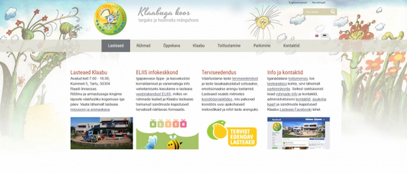 Kodulehe uuendamine Klaabu veebi nitel