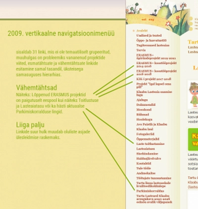 Kodulehe uuendamine Klaabu veebi nitel