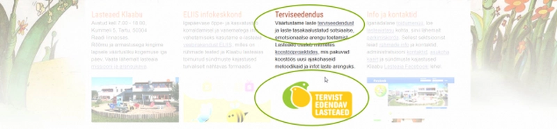 Kodulehe uuendamine Klaabu veebi nitel