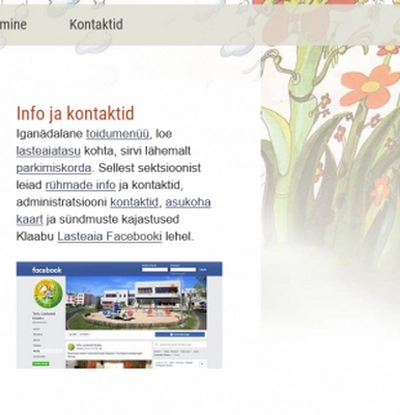 Kodulehe uuendamine Klaabu veebi nitel